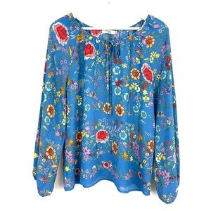 Dalia Floral Animal Novelty Print Long Barrel Sleeve Blouse